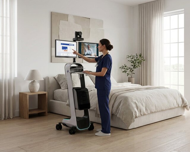 3D model of Telehealth Cart Design
