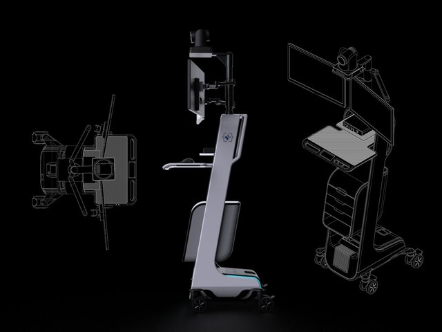 3D model of Telehealth Cart Design