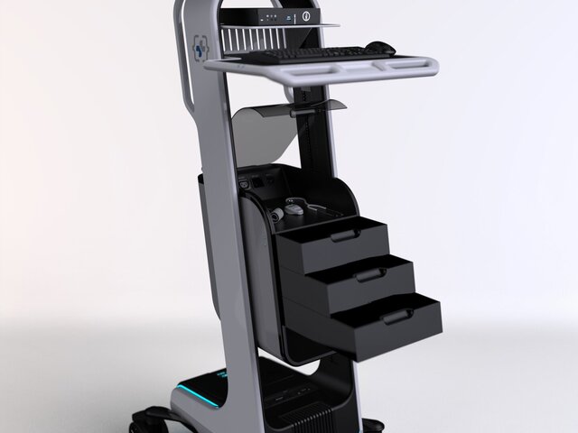 3D model of Telehealth Cart Design