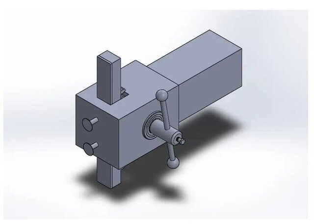 3D model of Industrial Sheet Metal Mounting Bracket | SolidWorks | DXF for Laser Cutting