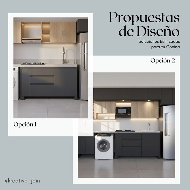 Colección de Cocinas Integrales Modernas - Versión 1 y 2