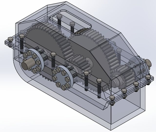 2-stage spur Gearbox