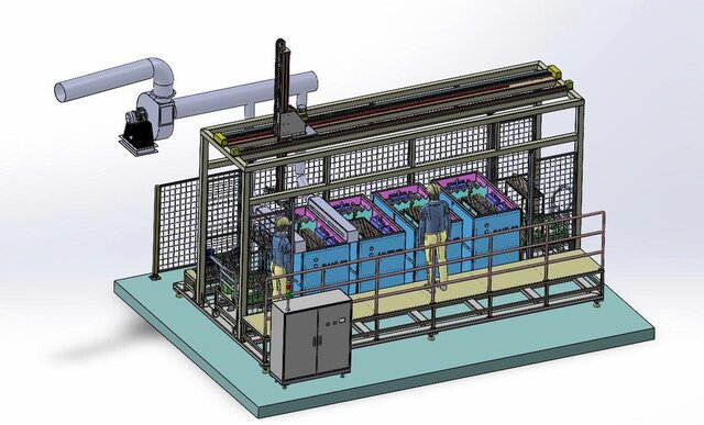 Automatic workpiece washing system