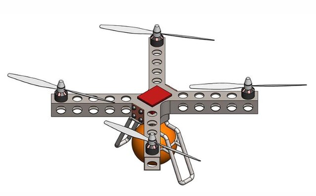 IoT-Assisted Multifunctional Drone | Mechanical CAD Design & Assembly