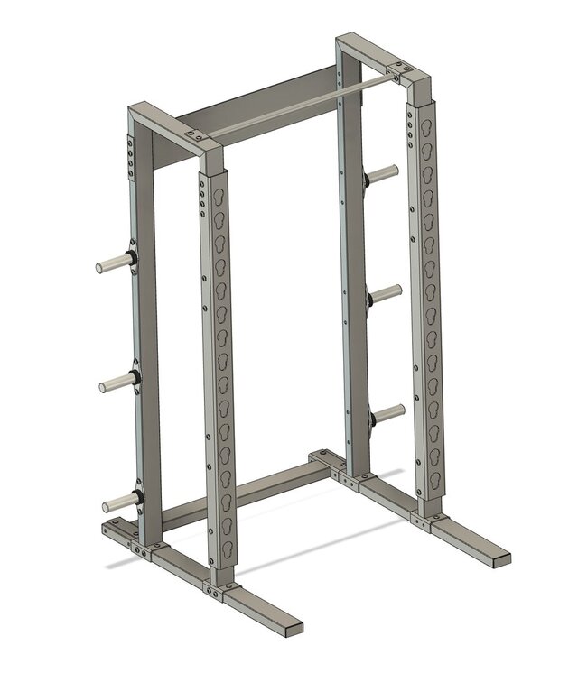 Gym Equipment - Squat Rack and Adjustable Bench