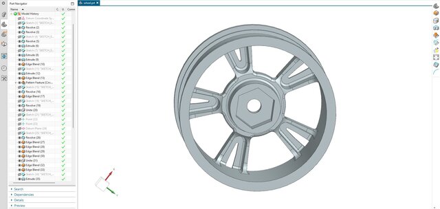 3D model of 01. High-Performance Automotive Alloy Wheel