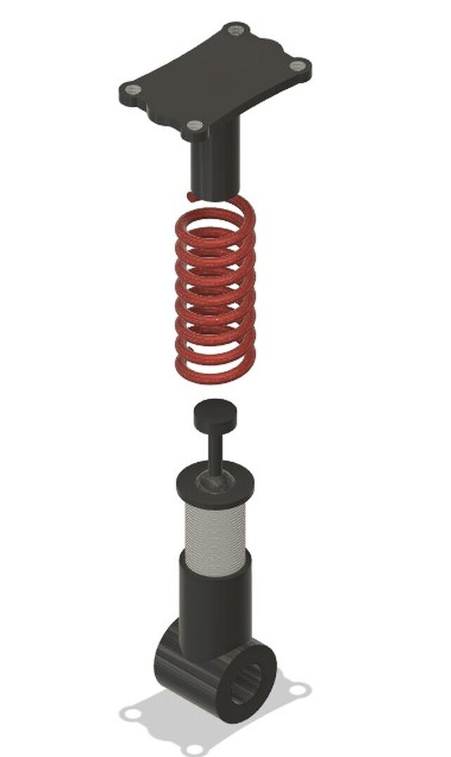 3D model of Coil Spring Suspension