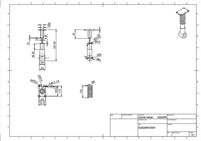 3D model of Coil Spring Suspension