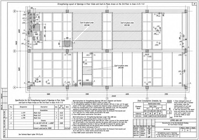 3D model of Warehouse Conversion - Structural Assessment and RC Strengthening
