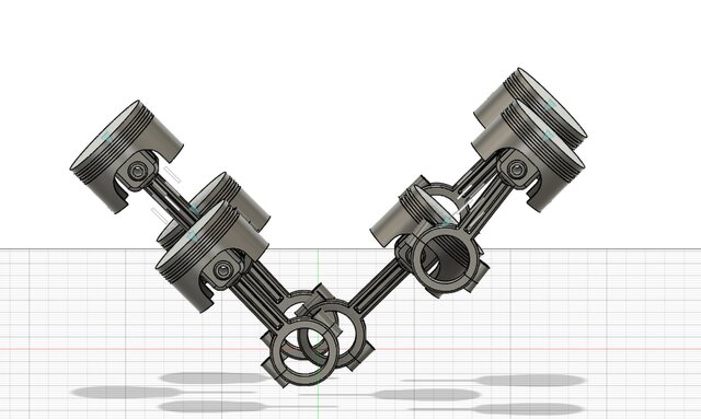 Piston and Connecting Rod Assembly — Fusion 360 – image 3 of 3