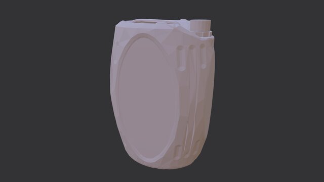 3D model of Industrial Plastic Jerrycan