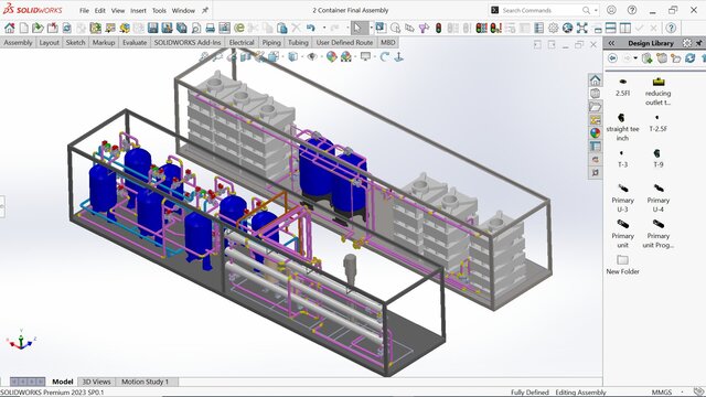 Piping, P&ID, isometric piping, Water Treatment plant 3d  modeling
