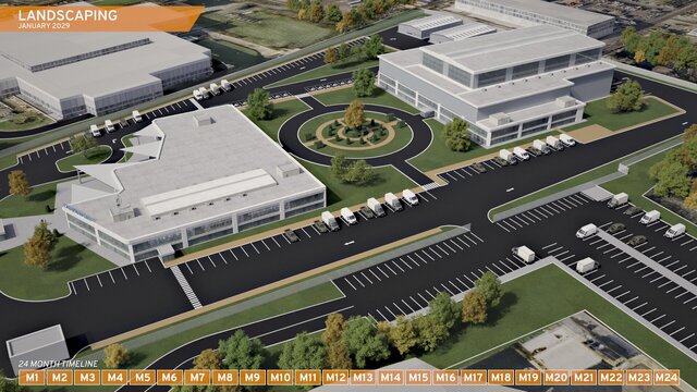 Industrial Construction Timelapse Animation – image 6 of 7