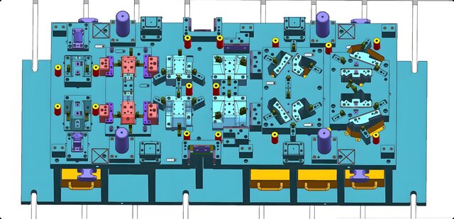 Full 3D Steel Progressive Die Design | Automotive Stamping Tooling Outsourcing Service