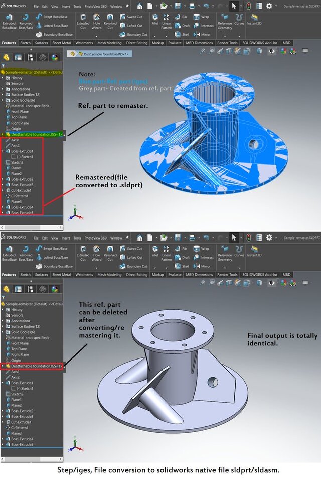 3D model of CAD remaster-sample