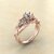 Rose Gold Diamond Vine Engagement Ring CAD Design