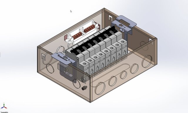 3D model of 10-8 circuit breaker box