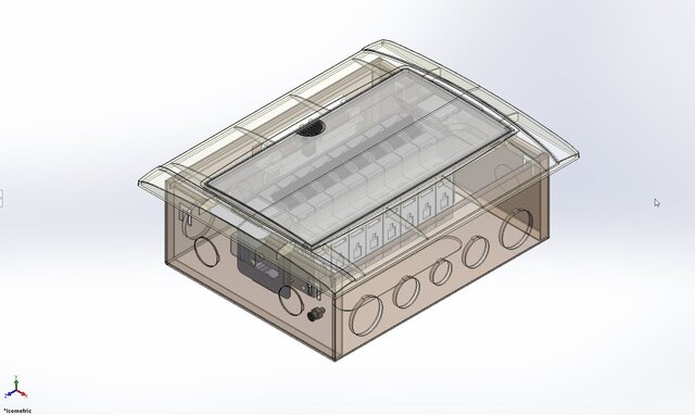 3D model of 10-8 circuit breaker box
