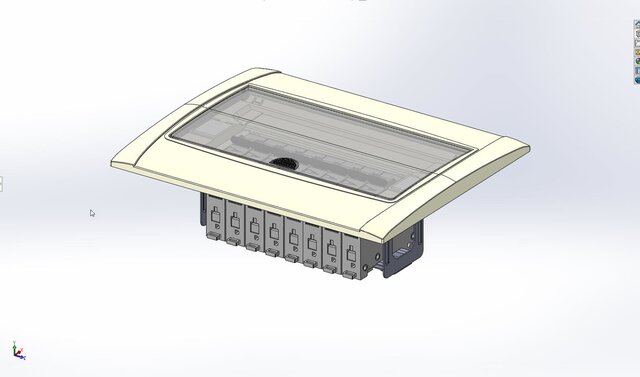 3D model of 10-8 circuit breaker box