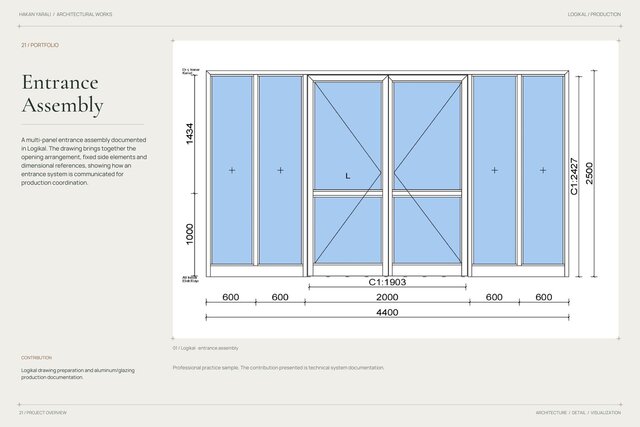 Entrance Assembly | Logikal Drawing – image 1 of 2