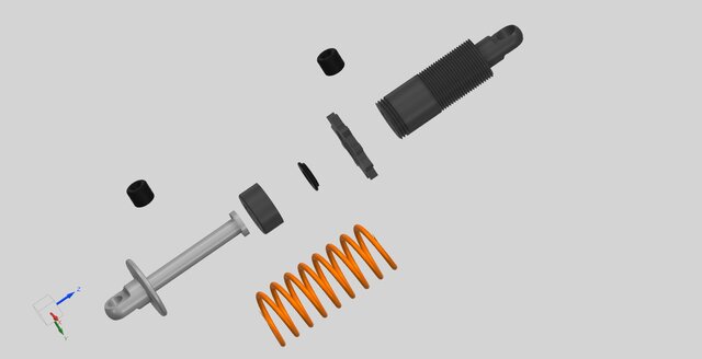 Spring damper shock absorber