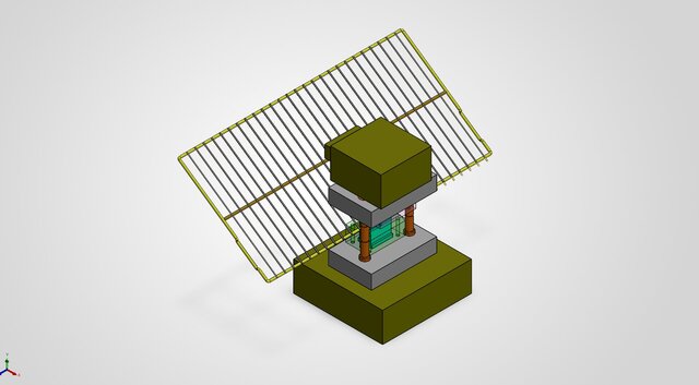 3D model of Trim Die Design for Wire Shelf Manufacturing
