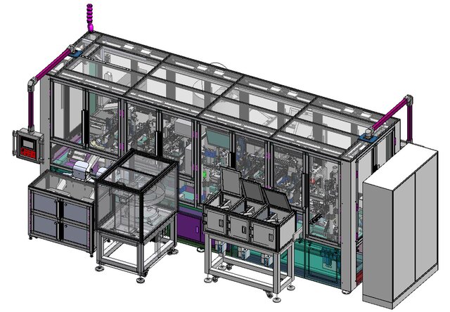 3D model of Semi-Automatic Assembly Machine for Automotive Control Valve Components