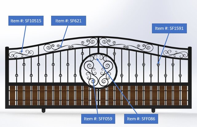 Autocad_Sliding gate