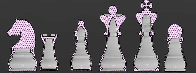 Parametric Chess Set with Threaded Assembly – Designed for 3D Printing – image 3 of 4