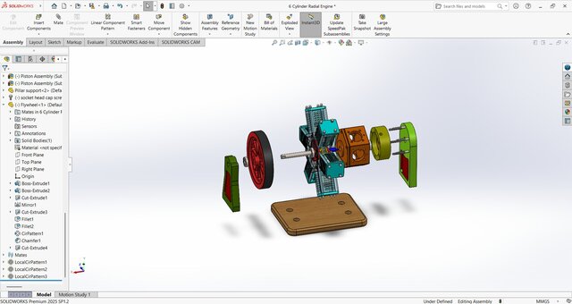 Six - Cylinder Radial Engine