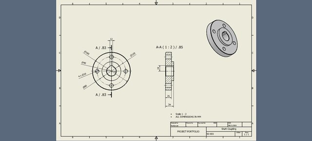 3D model of Shaft Coupling