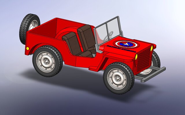 3D model of Toy Jeep