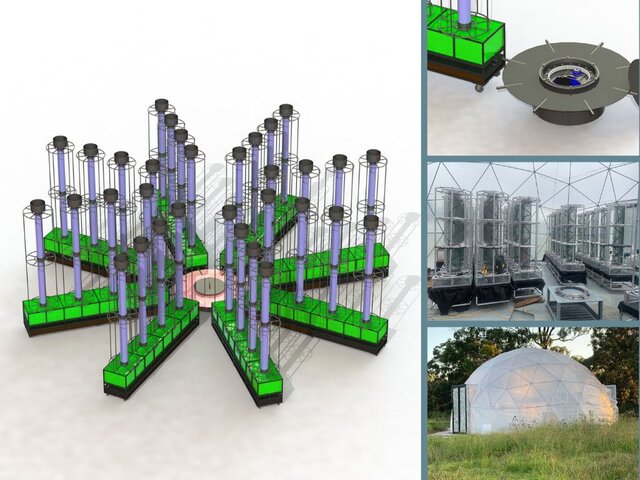 Rotating structure for grape growing