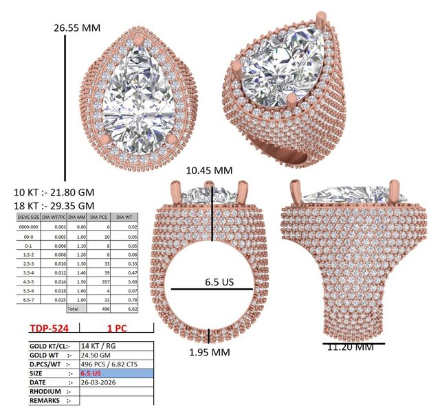 3D model of Custom Diamond Engagement Ring | Production Ready Jewelry CAD