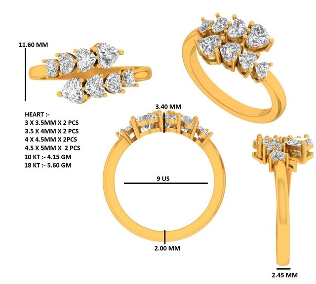 3D model of Custom Diamond Engagement Ring | Production Ready Jewelry CAD
