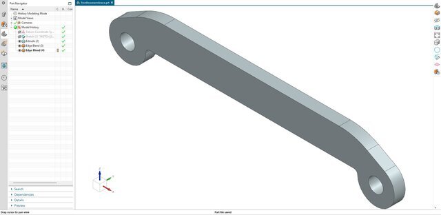 3D model of 23. Structural Front Lower Arm Brace