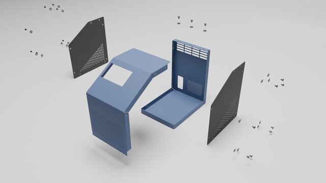 Sheet Metal Cabinet | SolidWorks Design & Fabrication Drawings – image 11 of 14