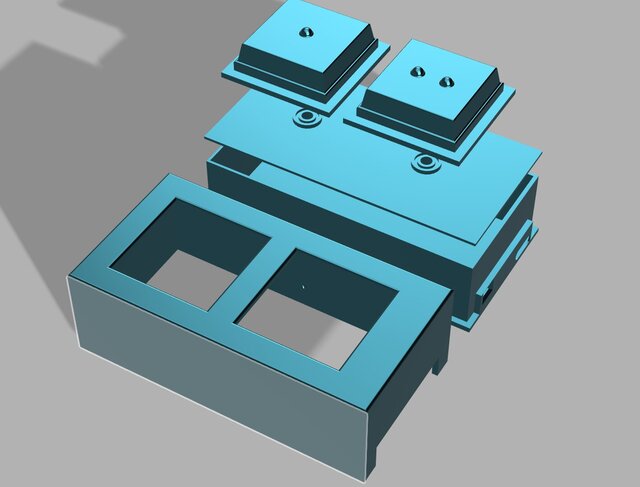 3D model of Wireless ESP32 Laptop Control Buttons