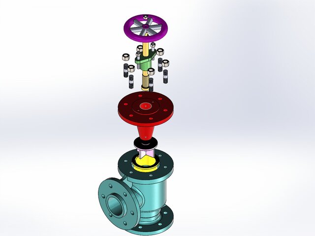 3D model of FEED CHECK VALVE