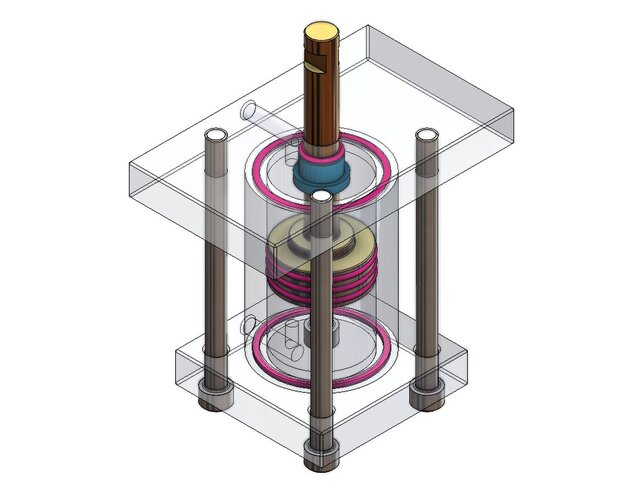 3D model of Pneumatic Cylinder Assembly | SolidWorks 3D CAD Design