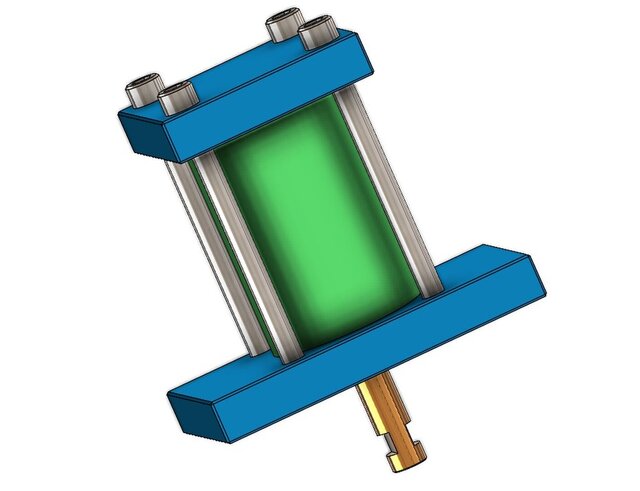 3D model of Pneumatic Cylinder Assembly | SolidWorks 3D CAD Design