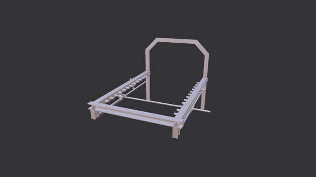 Smith Machine with Spring-Loaded Safety Mechanism
