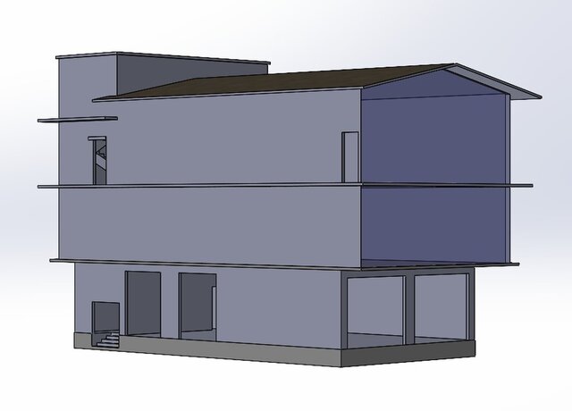 Building designed using solidworks – image 2 of 3