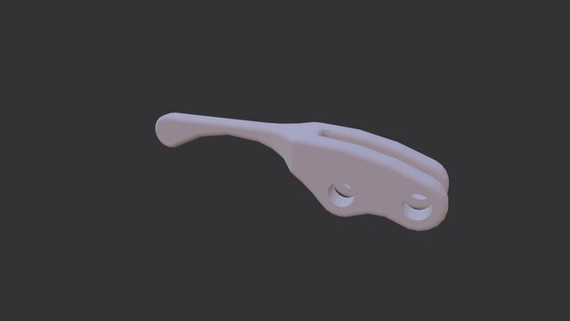 Double-Shear Link Bracket – Mechanical CAD Model – image 6 of 6