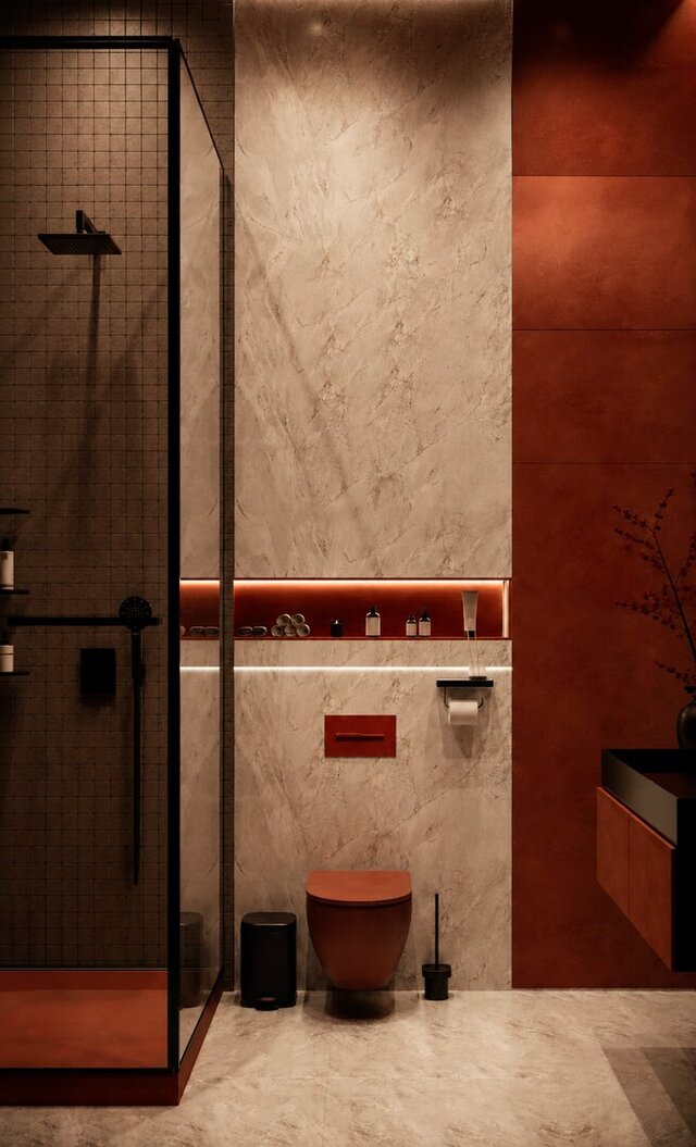 3D model of Terracotta Ritual — Bathroom Interior
