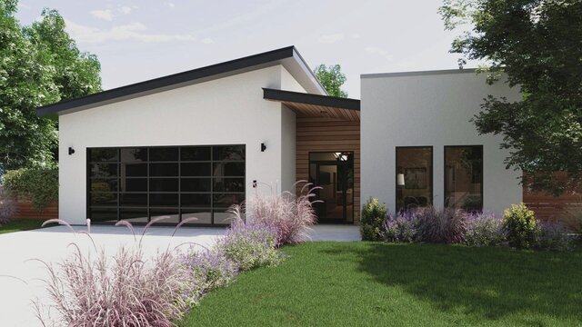 Contemporary Texas Residence Exterior Visualization