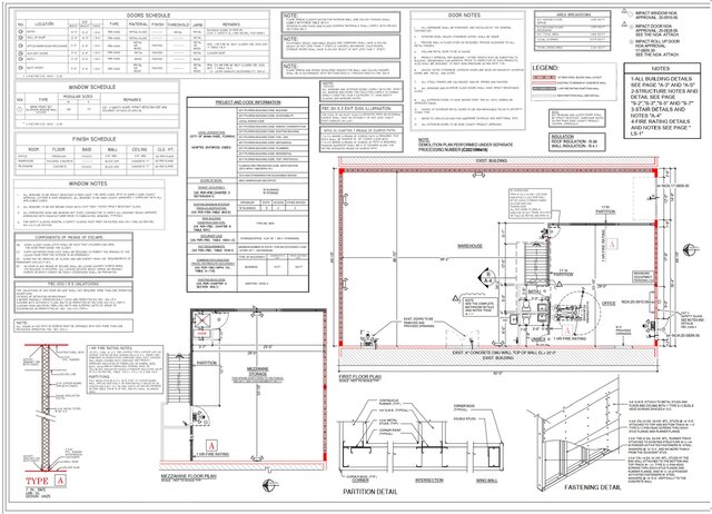 3D model of Warehouse Architectural Compliance Permit Drawing Package – Miami Dade, Florida