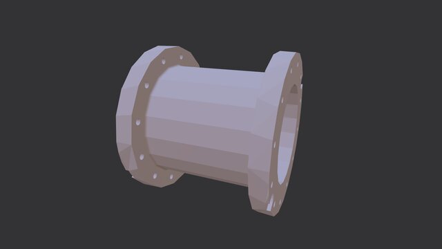 3D model of Hydraulic screw casing