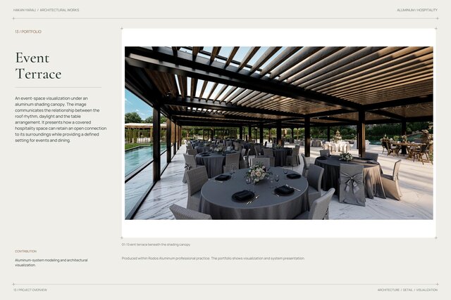 Event Terrace | Bioclimatic Canopy Visualization – image 1 of 2