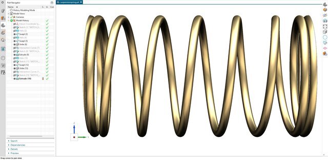 3D model of 24. Suspension Coil Spring
